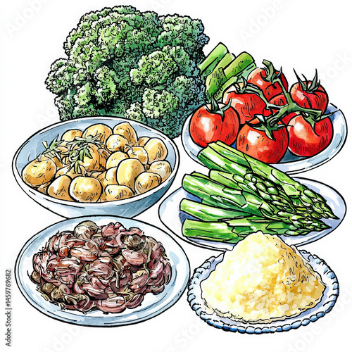 A depiction showcasing trad...