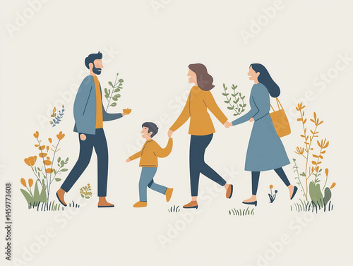 An illustration of a trendy...