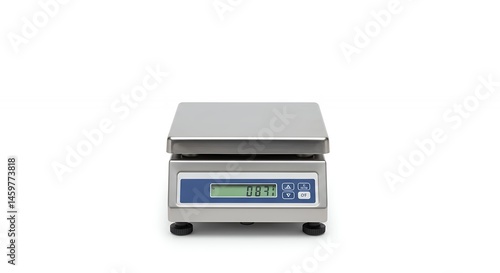 Commercial food scale isolated on white background