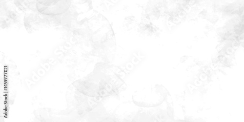 	White and grey watercolor background painting with cloudy distressed texture and marbled grunge, watercolor background concept, vector art. illustration.	

