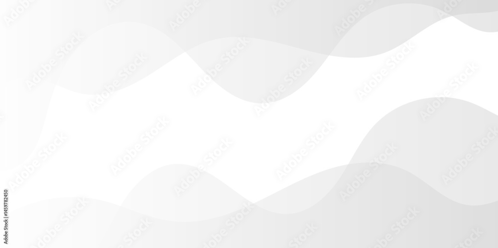 Fototapeta premium Gray White Abstract Paper Wavy Lines Background Texture Image Design with Smooth Curves. 