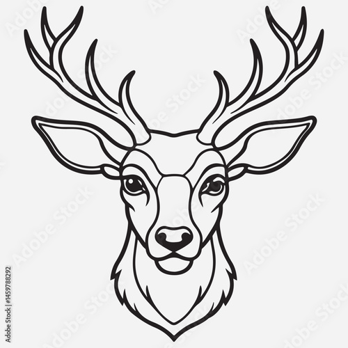 deer head vector
