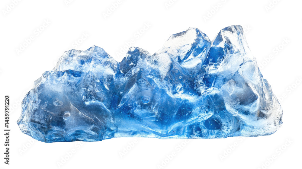 Glacial Iceberg Fragment Hyper Reali isolated on a transparent background Glacial Iceberg Fragment Hyper Reali isolated on a transparent background
