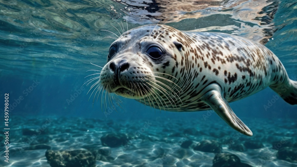 Fototapeta premium Underwater Seal Pup