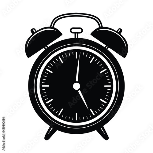 black alarm clock alarm clock thin
