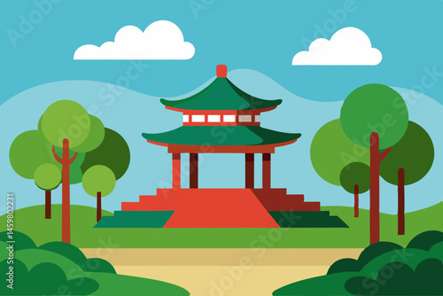 pavilion in the garden