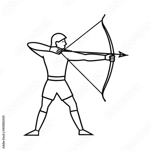  archery bow and arrow