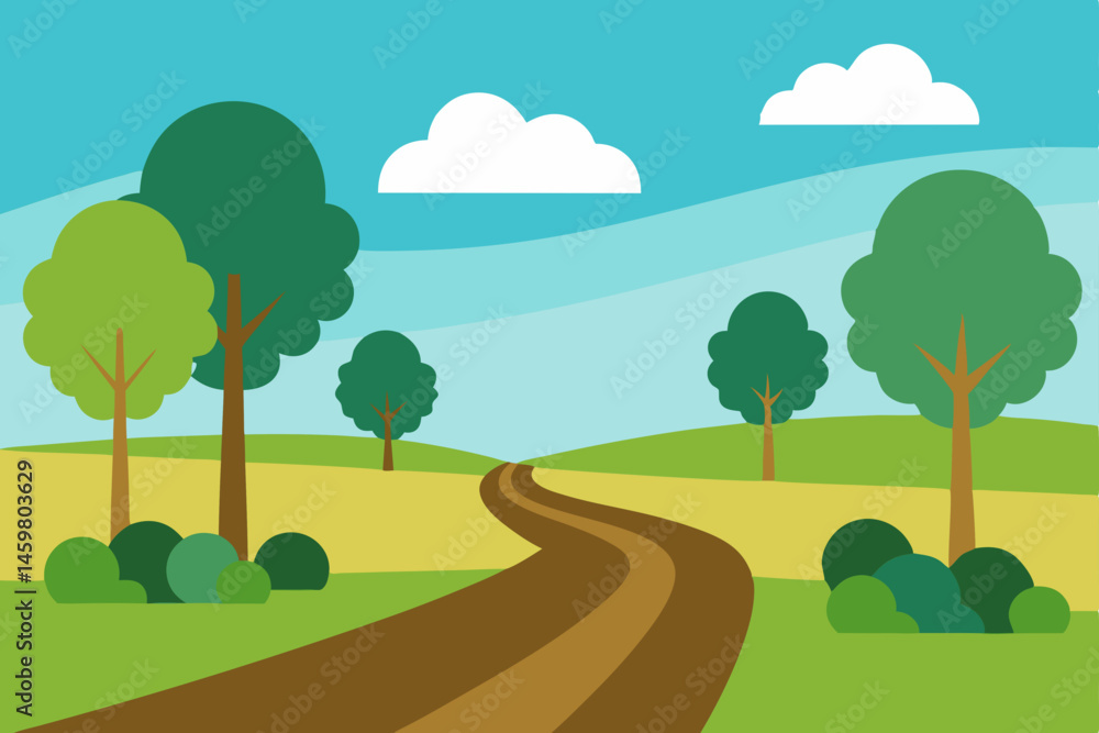 Obraz premium landscape with trees