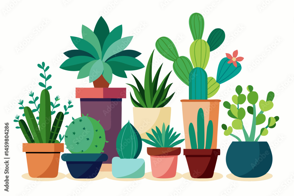 Fototapeta premium cactus in a pot