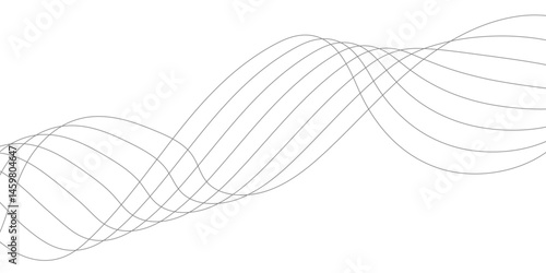 Abstract white background with a glowing abstract waves. Abstract wave element for design. Digital frequency track equalizer, Futuristic background design. Long exposure, Light painting photography.