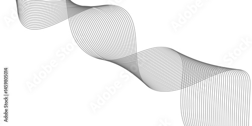 Abstract white background with a glowing abstract waves. Abstract wave element for design. Digital frequency track equalizer, Futuristic background design. Long exposure, Light painting photography.