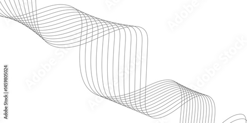 Abstract white background with a glowing abstract waves. Abstract wave element for design. Digital frequency track equalizer, Futuristic background design. Long exposure, Light painting photography.