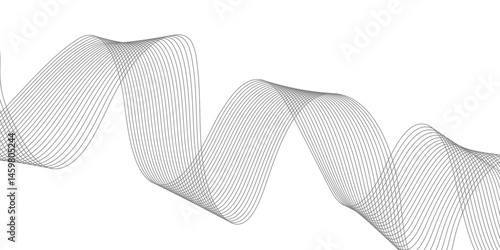 Abstract white background with a glowing abstract waves. Abstract wave element for design. Digital frequency track equalizer, Futuristic background design. Long exposure, Light painting photography.