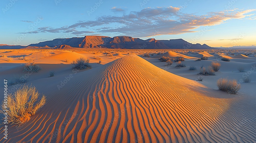 Naklejka premium Sunrise Desert Dunes