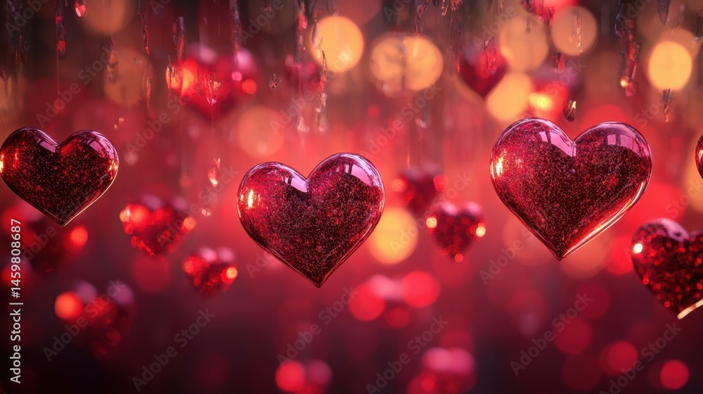 happy valentine day wallpaper with lots of heart shaped hearts Generative AI happy valentine day wallpaper with lots of heart shaped hearts Generative AI