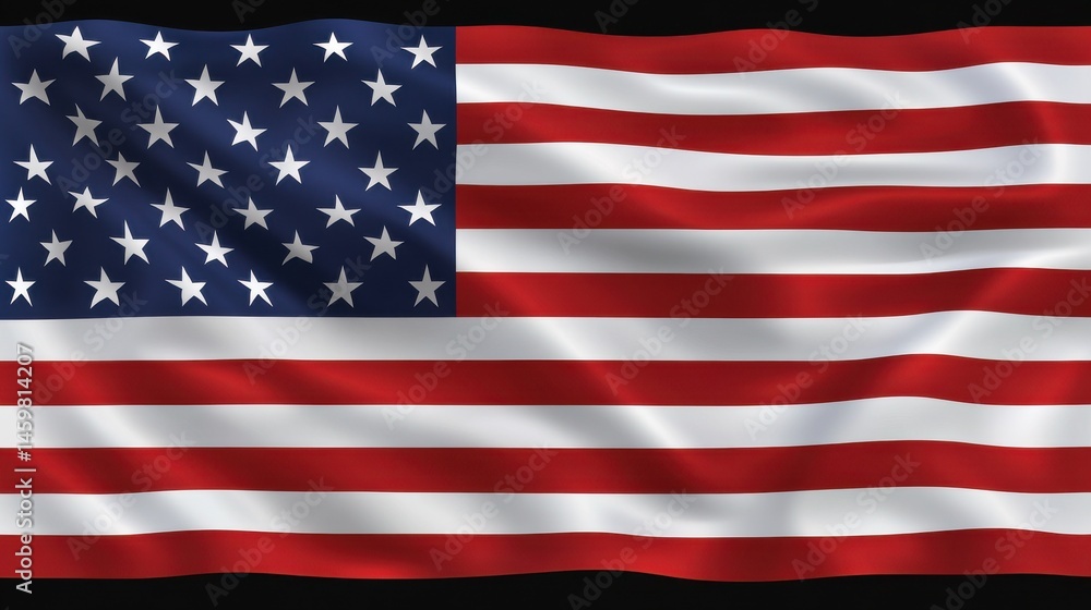 Fototapeta premium Stylish 4th of July Celebration Text Design