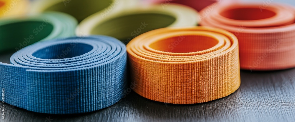 Rubber bands and exercises are included with resistance bands that have adjustable tension and are color-coded to indicate different levels