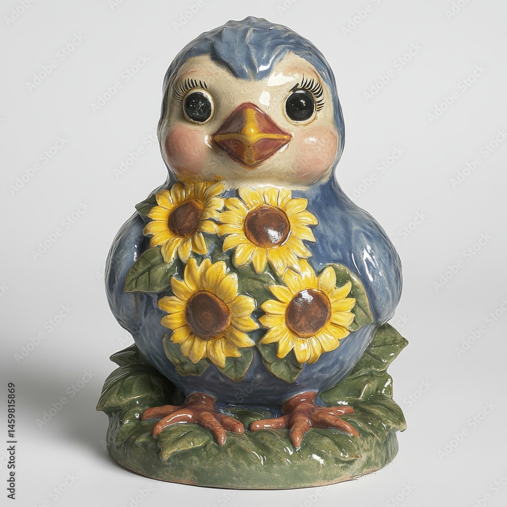 An Easter rooster proudly perched on a decorated egg amidst cheerful sunflowers and vibrant colors, and a delightful Easter rooster stood on a beautifully decorated egg surrounded by bright and