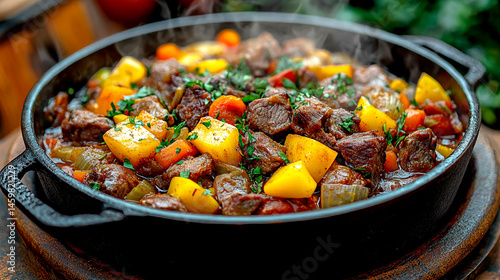  Sizzling Stew in Outdoor Setting