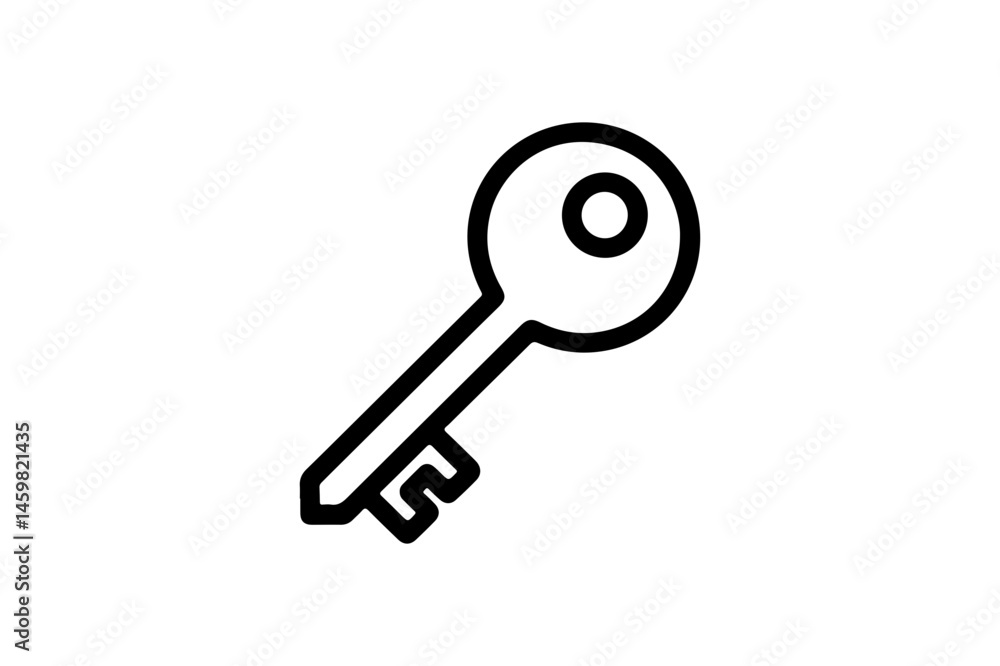 Simple key icon Simple key icon