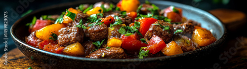 Colorful Food Photography of Rustic Stew