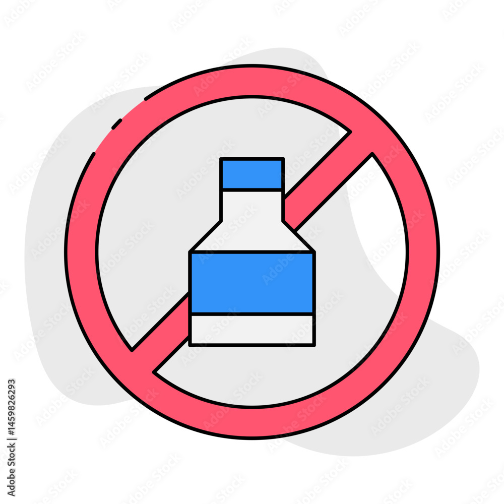 No water icon single vector illustration No water icon single vector illustration