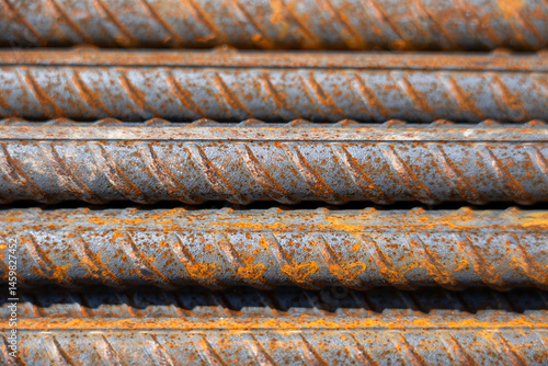 Background image of construction reinforcement, reinforcing bars
