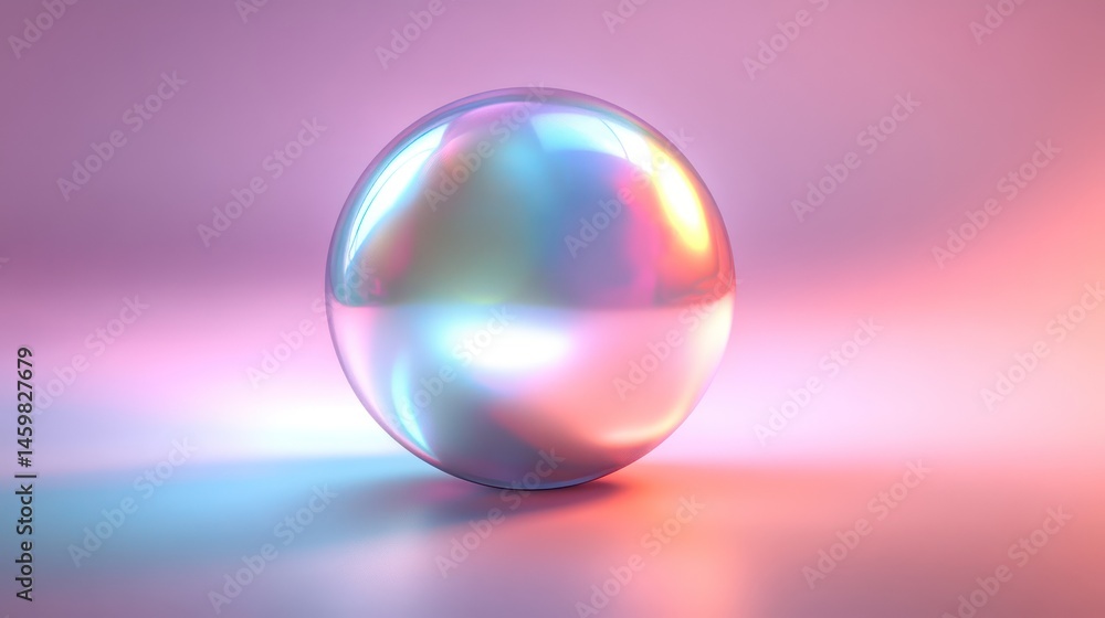 A glowing iridescent effect featuring soft pearl-like reflections A glowing iridescent effect featuring soft pearl-like reflections