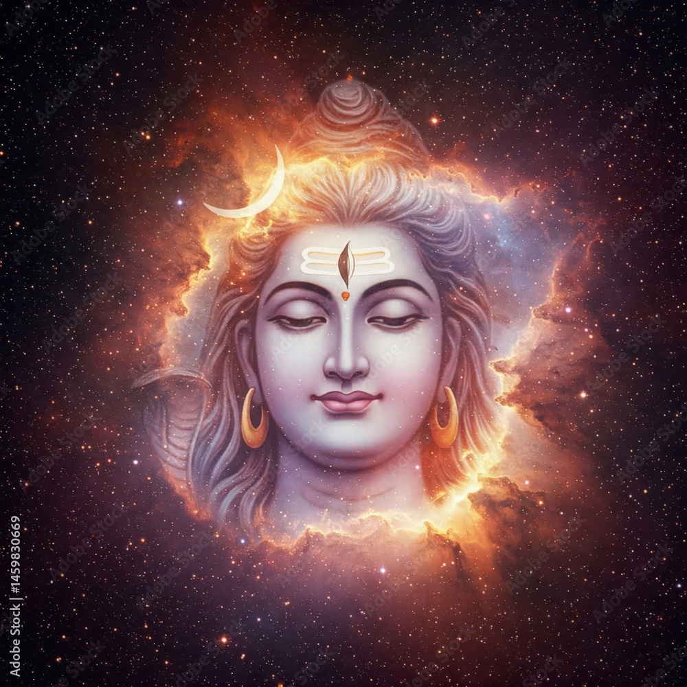 Mahadev Shivji Bholenath Shankar Neelkanth Adiyogi | Shiva face emerging from nebula cosmic space | 4K HD Mahashivratri Shivratri Wallpaper background picture Mahadev Shivji Bholenath Shankar Neelkanth Adiyogi | Shiva face emerging from nebula cosmic space | 4K HD Mahashivratri Shivratri Wallpaper background picture
