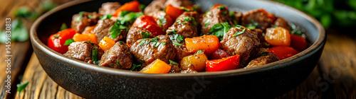 Steaming Hot Beef and Veggie Stew