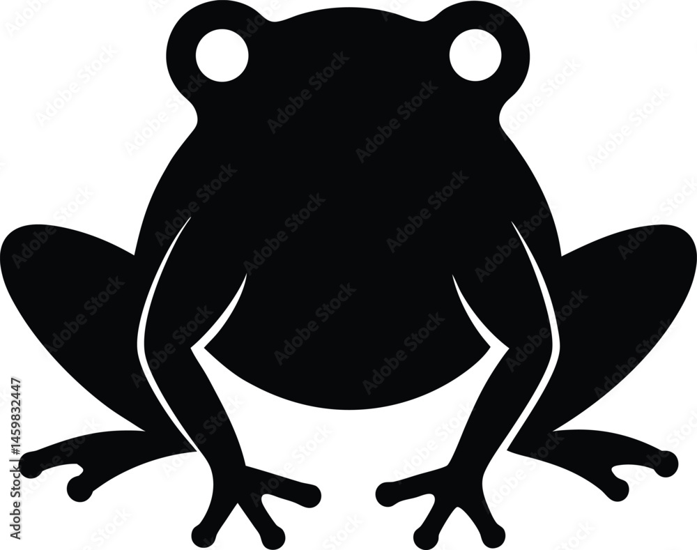 Frog silhouette Frog silhouette