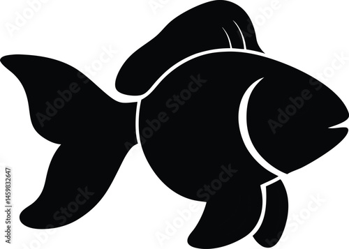 Goldfish Silhouette Illustration