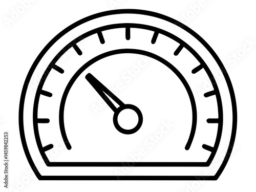 Rev Up Your Designs Speedometer Icon Vector Graphic, Perfect for dashboards
