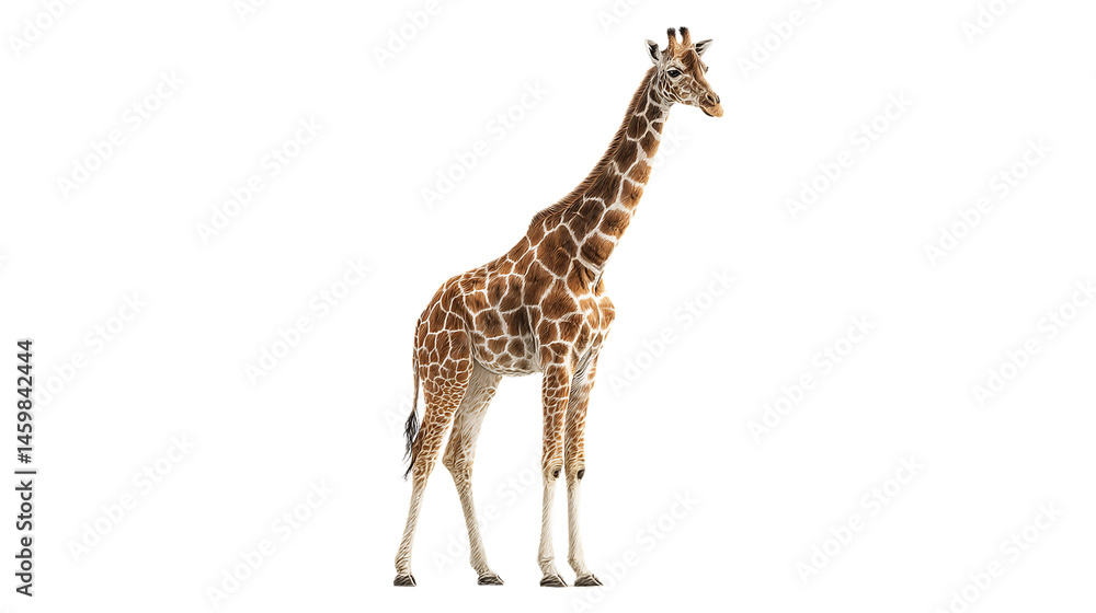 Obraz premium giraffe isolated on white