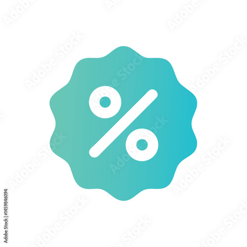 percent symbol on a white background