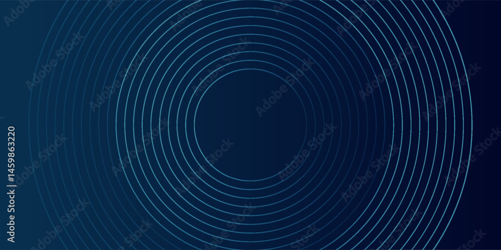 Abstract blue glowing geometric lines on dark blue background. Modern shiny blue circle lines pattern. Futuristic technology concept. Suit for cover, poster, banner, header, website.eps10 Abstract blue glowing geometric lines on dark blue background. Modern shiny blue circle lines pattern. Futuristic technology concept. Suit for cover, poster, banner, header, website.eps10