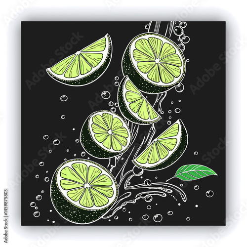 Banner image for design, web site. Watermelon drink in glasses and slices of watermelon on plate on light gray table background. Table top view with copy space