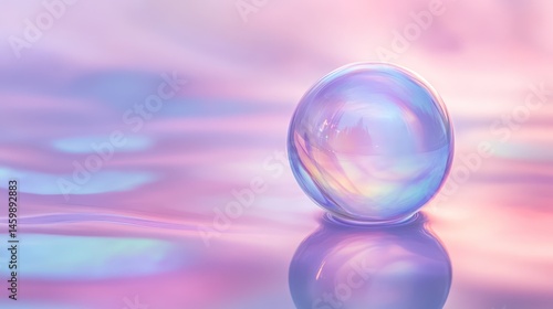 A soft ethereal iridescent reflection