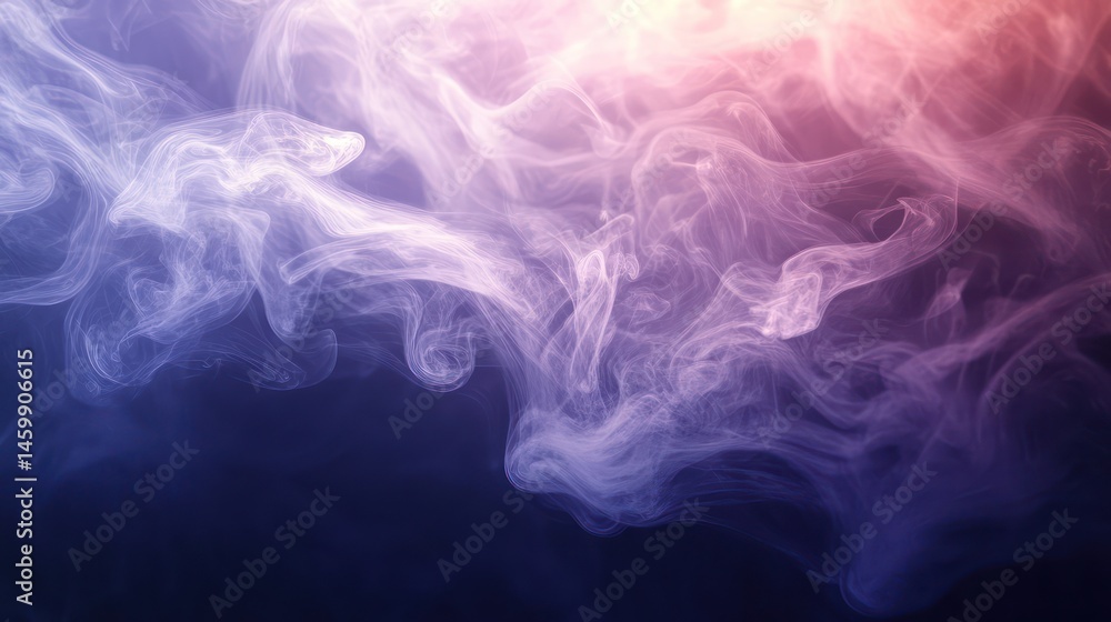 Fototapeta premium Atmospheric mist forming elegant swirling motions