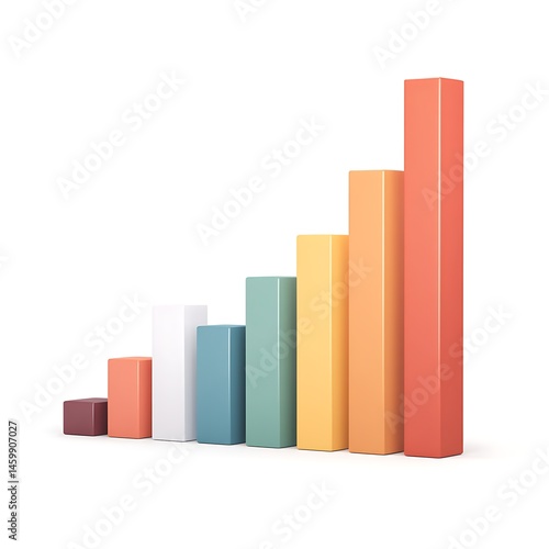 Free Download Colorful graph demonstrating a rise in business success - GFXLoad