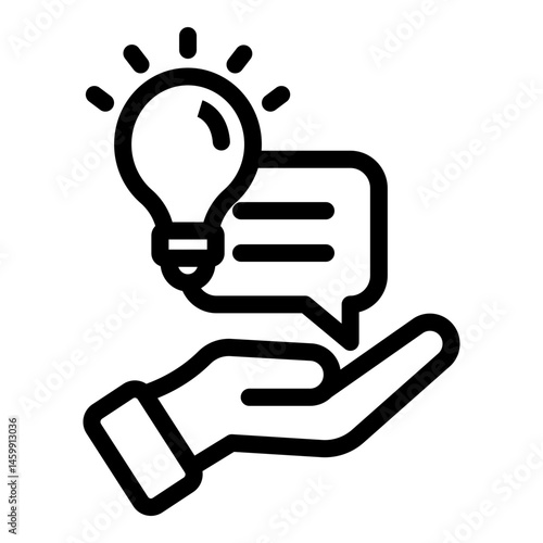 Advice Vector Line icon Design