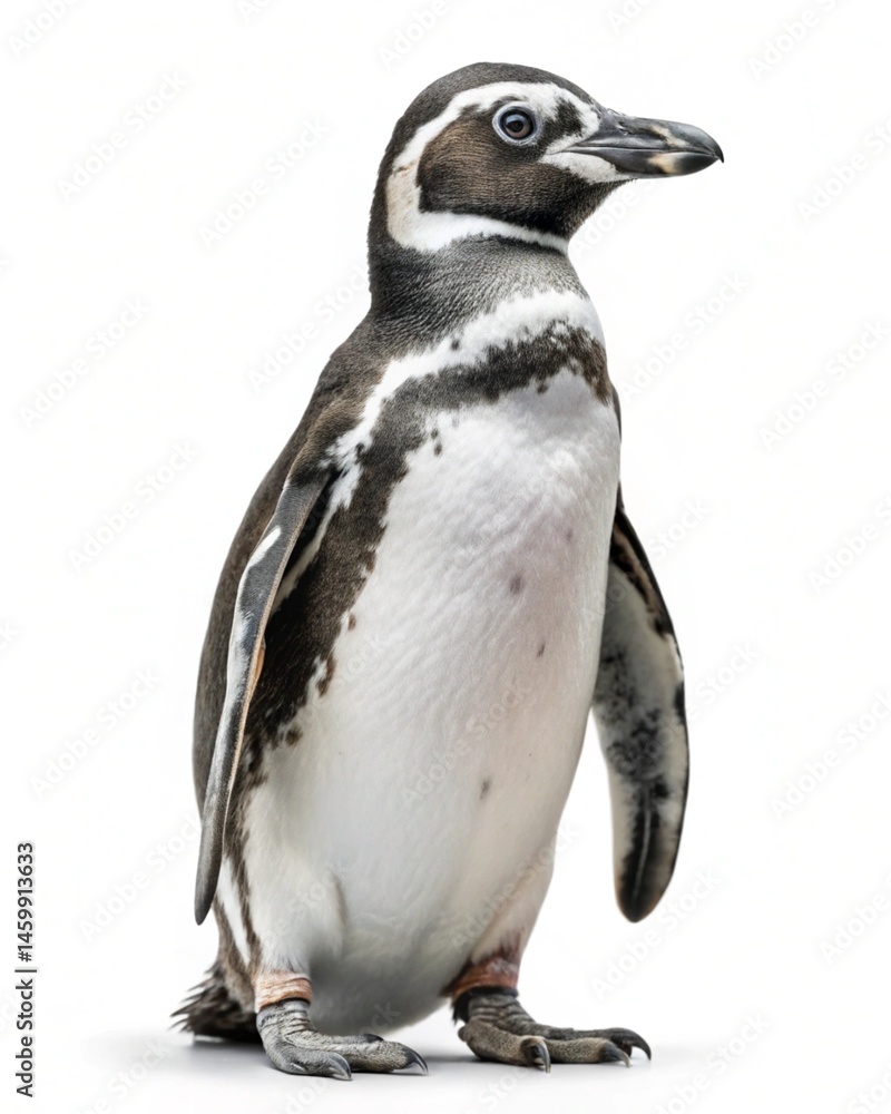Naklejka premium magellanic-penguin isolated on white background