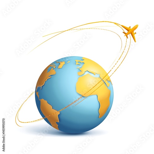 Wallpaper Mural Global travel concept illustration Torontodigital.ca