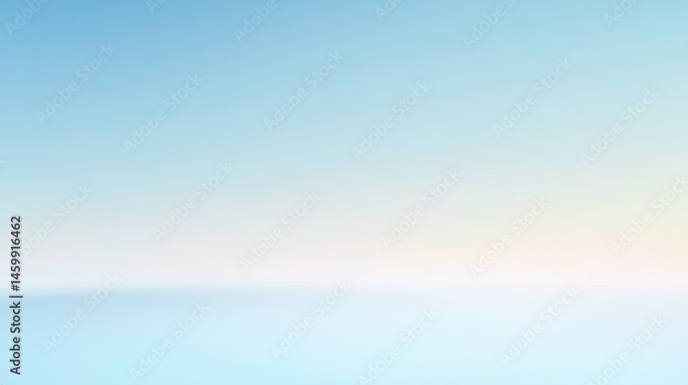 Fototapeta premium Serene Sky: A Pastel Blue Horizon