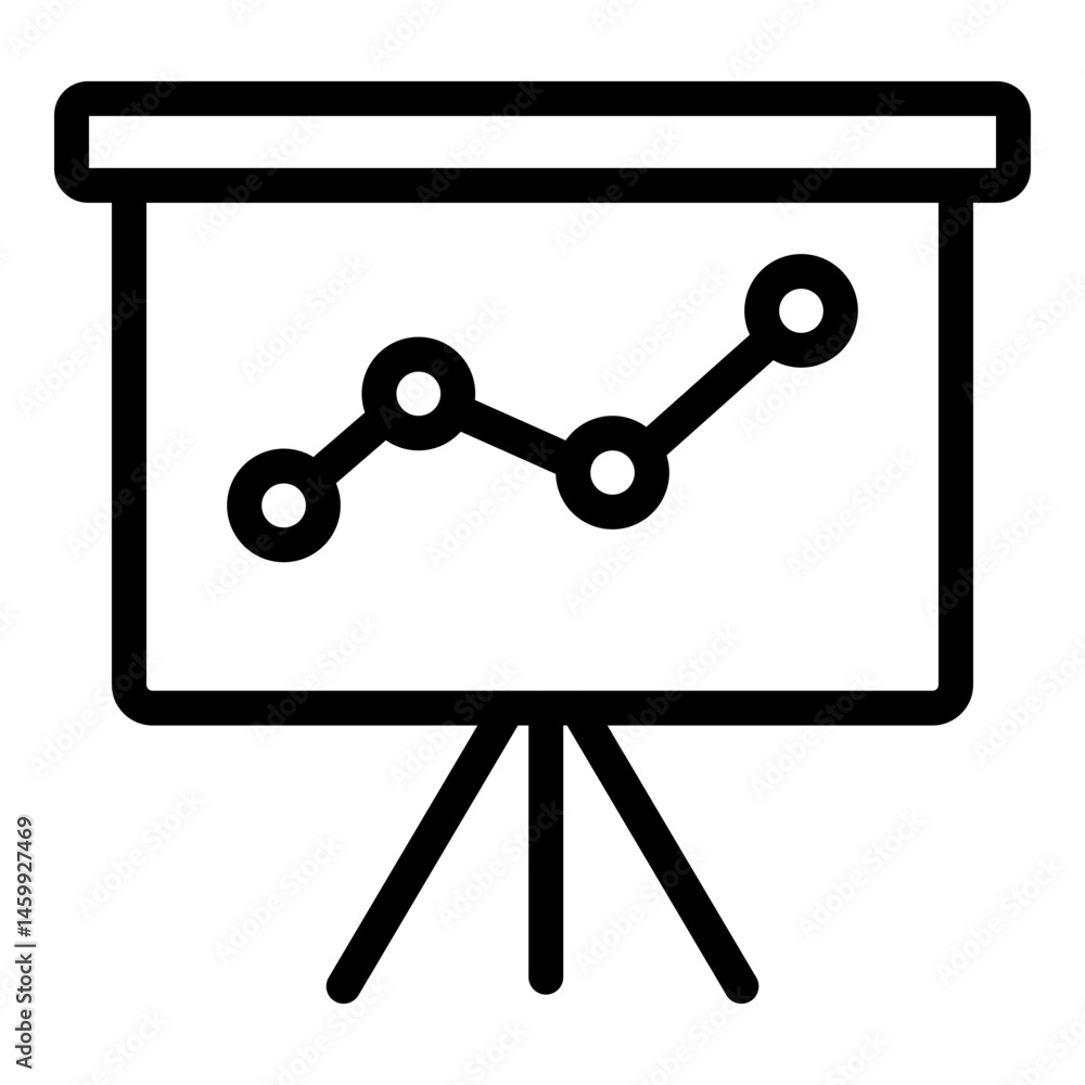 Stats Vector Line Icon Design Stats Vector Line Icon Design