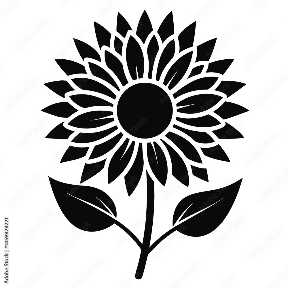 Fototapeta premium abstract sunflower vector