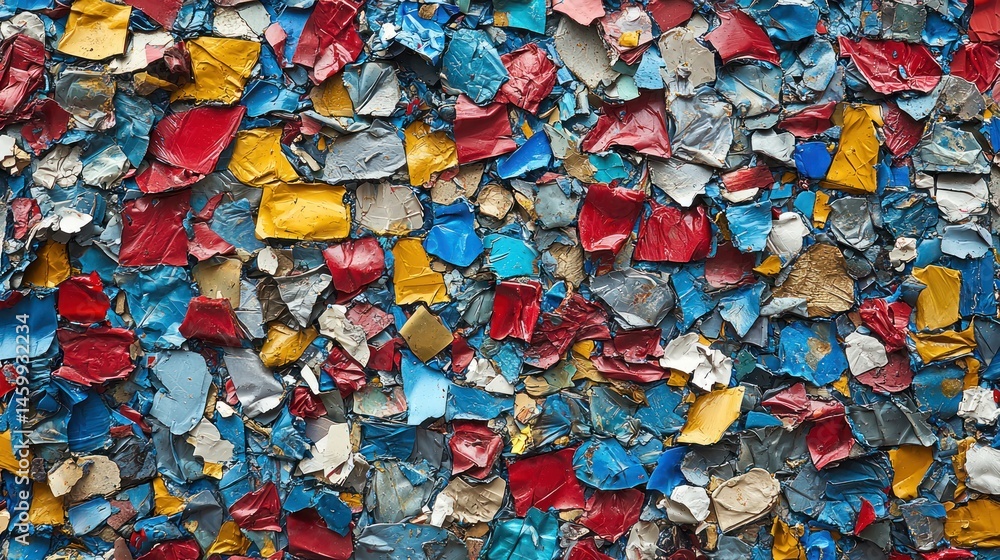 Colorful fragmented surface, abstract texture of paint chips Colorful fragmented surface, abstract texture of paint chips