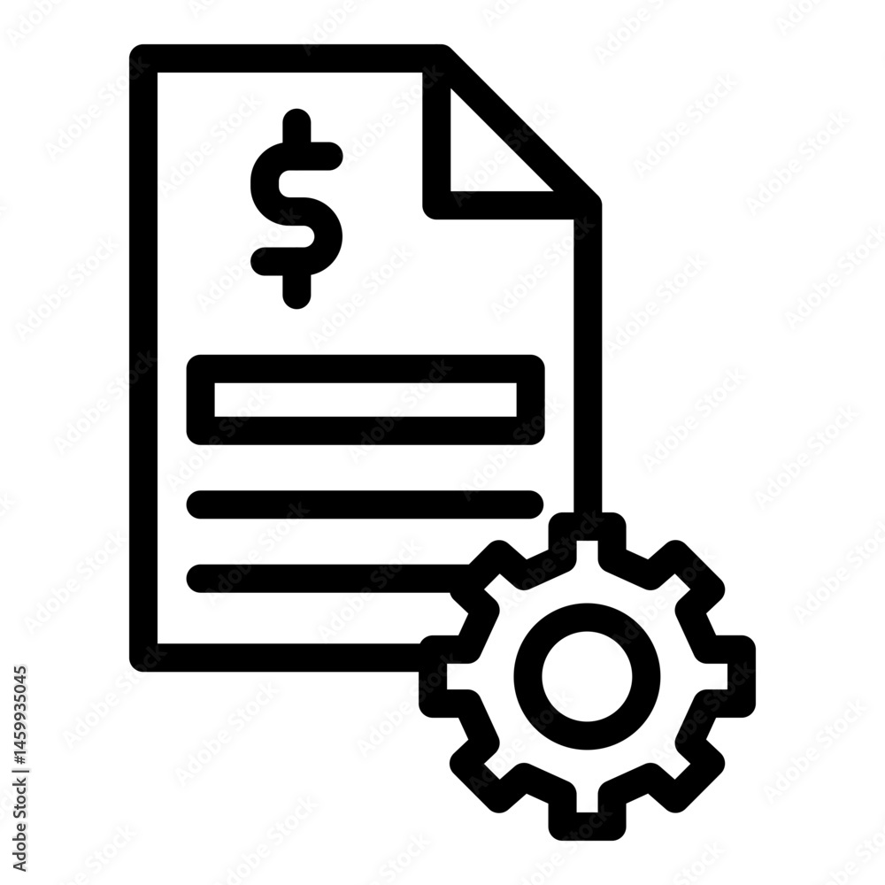 Document Vector Line Icon Design Document Vector Line Icon Design