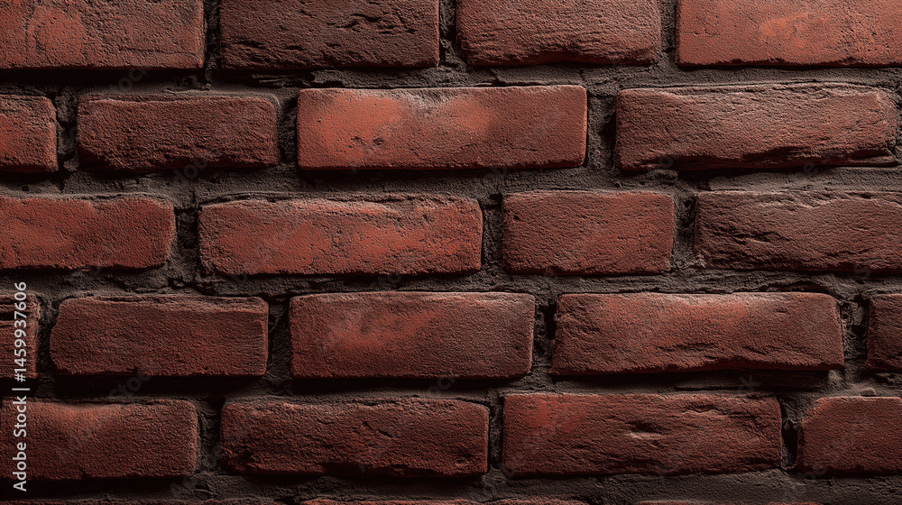 Fototapeta premium Red Brick Wall Texture Rough Surface Details for Design