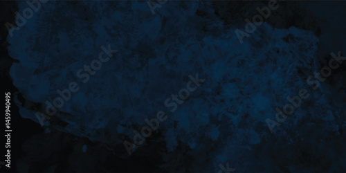 Rough Navy Background with Bold Texture and Deep Paint Expression

